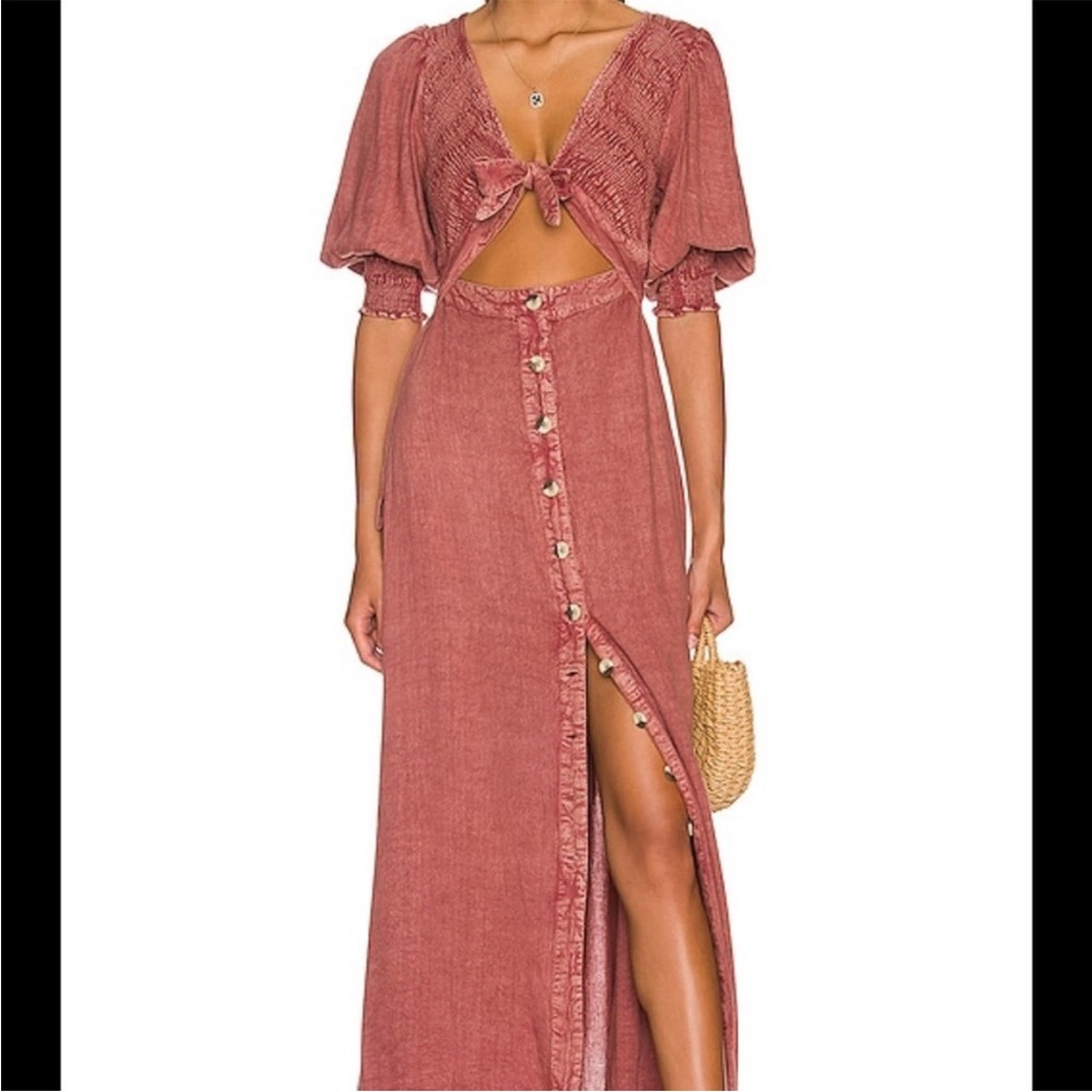 Free People String of Hearts Dress in Empress Rock